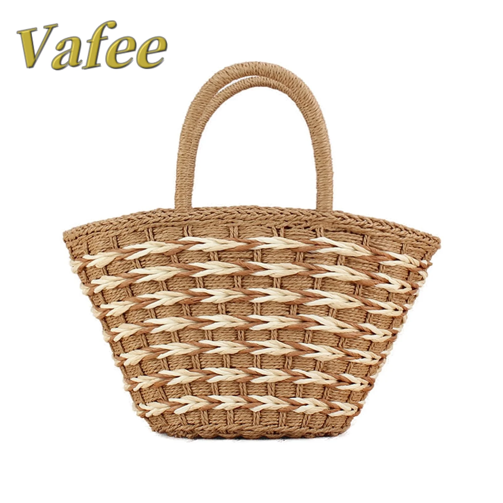 Woven Tote Bag for Women,Handmade Straw Tote Bag Top-handle Handbag Large Capacity Tote Clutch Bags for Shopping Trave