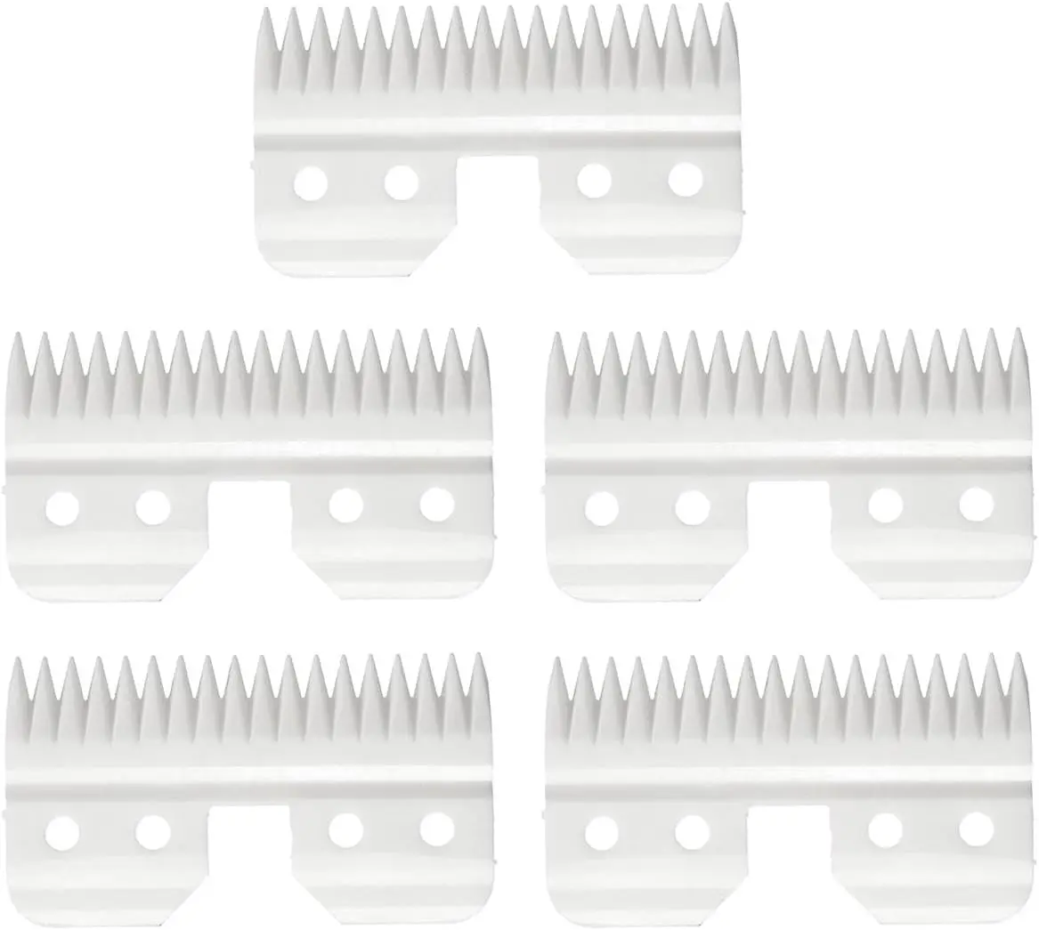 شفرات قلاب سيراميك لتغذية أوستر السريعة ، شفرات قلاب لتزيين الكلاب A5 ، wahlkm2 KM5 KM10 و Andis ، 18 أسنان