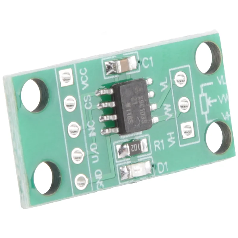 X9C103S Digital Potentiometer Module Green PC+Metal 100K 100Th Order Digital Potentiometer Circuit-B12B
