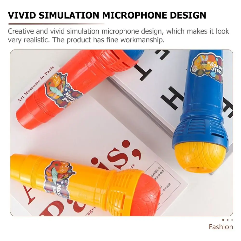 Fake Simulated Plaything Echo Microphone Simulated Microphone Retro Mic Voice Changer Toy Portable ABS Microphone Toy Kids