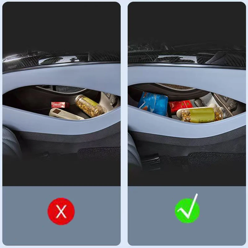 For BYD Seal 2023 2024 Central control lower storage box armrest box partition layer storage box interior modification image 5