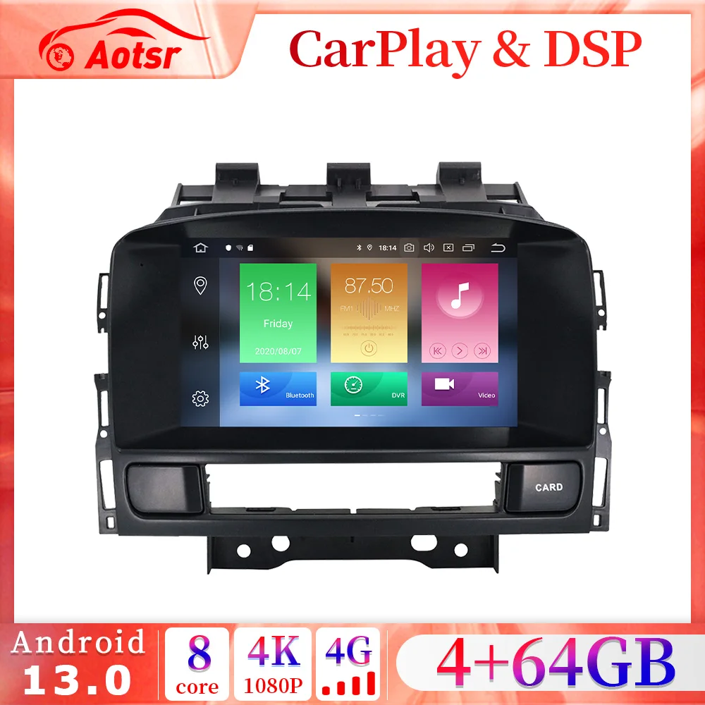 Android 14.0 For Buick Excelle GT XT Opel Astra J 2011 2012 2013 PX6 4+64GB Car DVD Player GPS map RDS Radio wifi BT5.0 HeadUnit