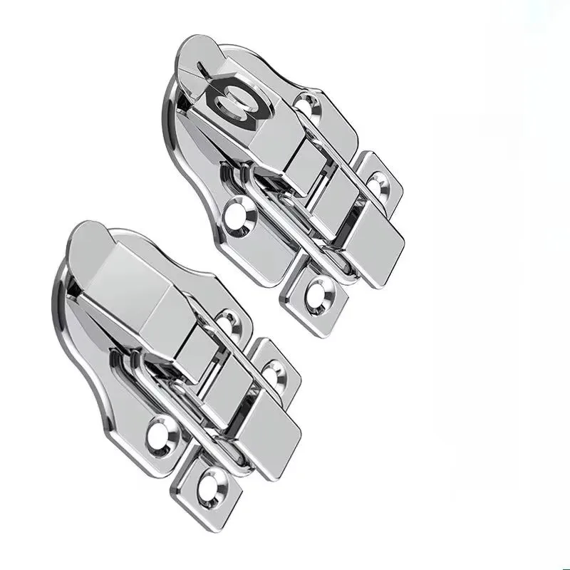 Box Snap Fastener Built-in Spring Metal Box Toolbox Wooden Box Lock Hook Buckle hardware Accessories 2