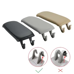1 Pc Leather Car Armrest Latch Cover for Audi A6 C5 1998-2005 Center Console Arm Rest Storage Box Lid Cover Auto Accessories
