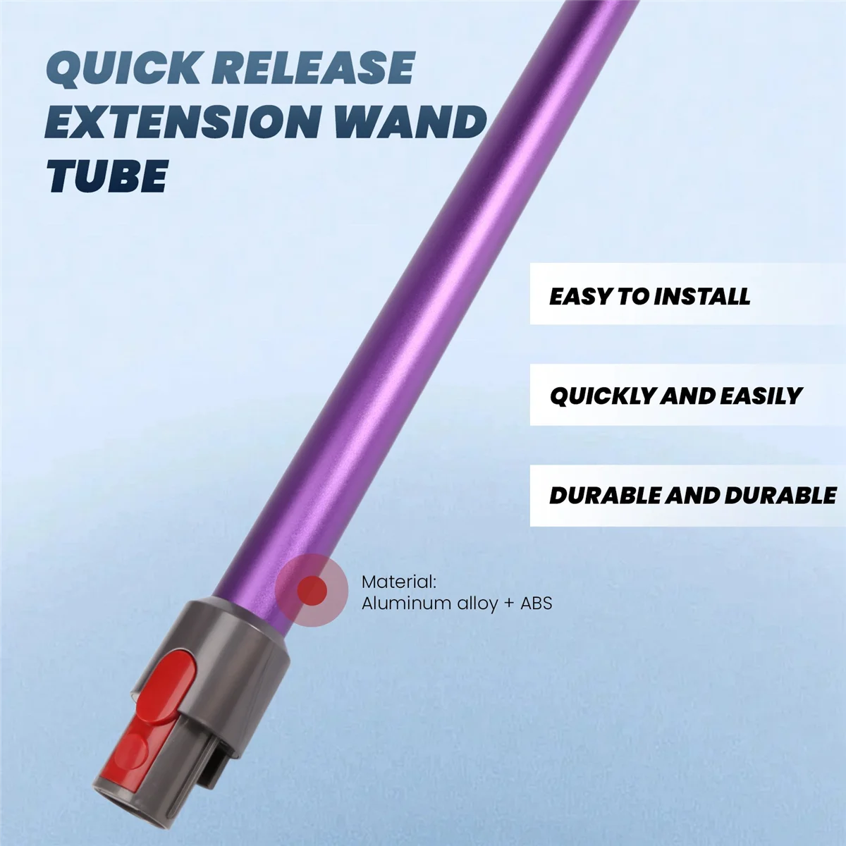 Quick Release Extension Wand Tube for V7 V8 V10 V11 Handheld Vacuum Cleaner Replacement Parts Purple