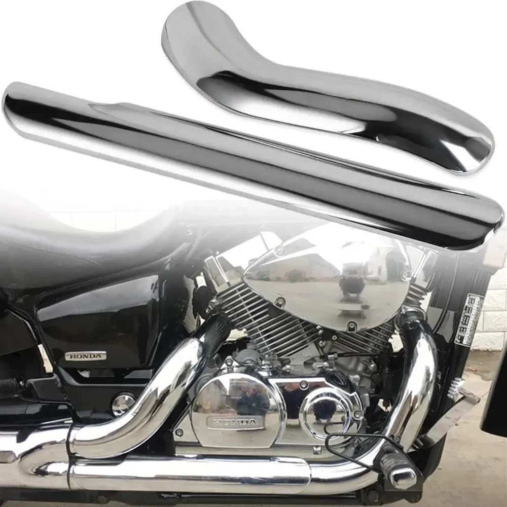 Motorcycle Exhaust Muffler Pipe Heat Shield Cover Guard Leg Protector For Honda Shadow ACE VT400 750 VT750C VT750CD Deluxe 97-13