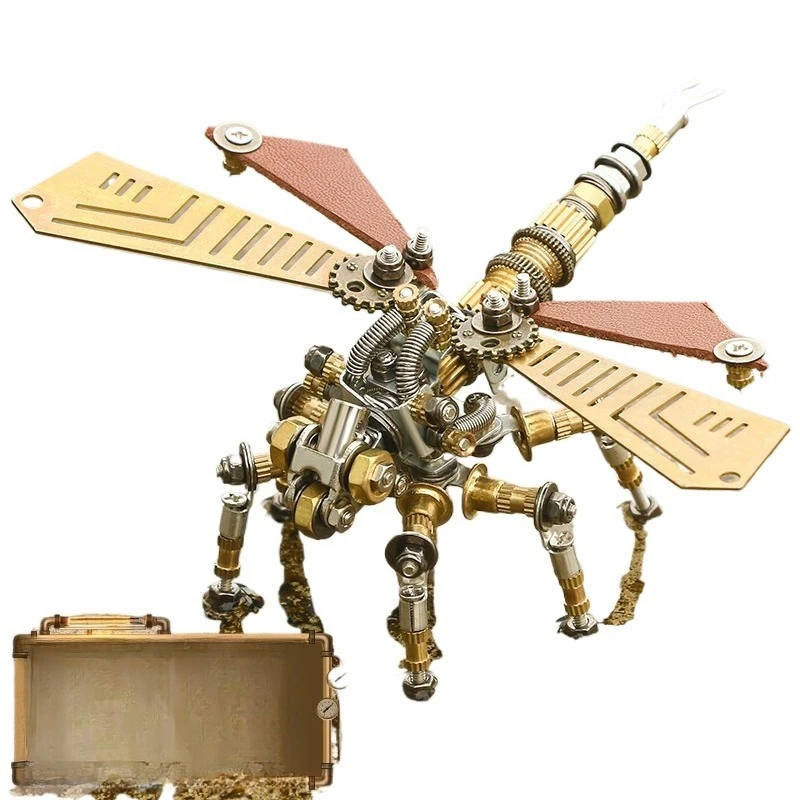 For the mechanical party insect series 3D -dimensional metal assembly flying ants firefly assembly model art ornament creativity