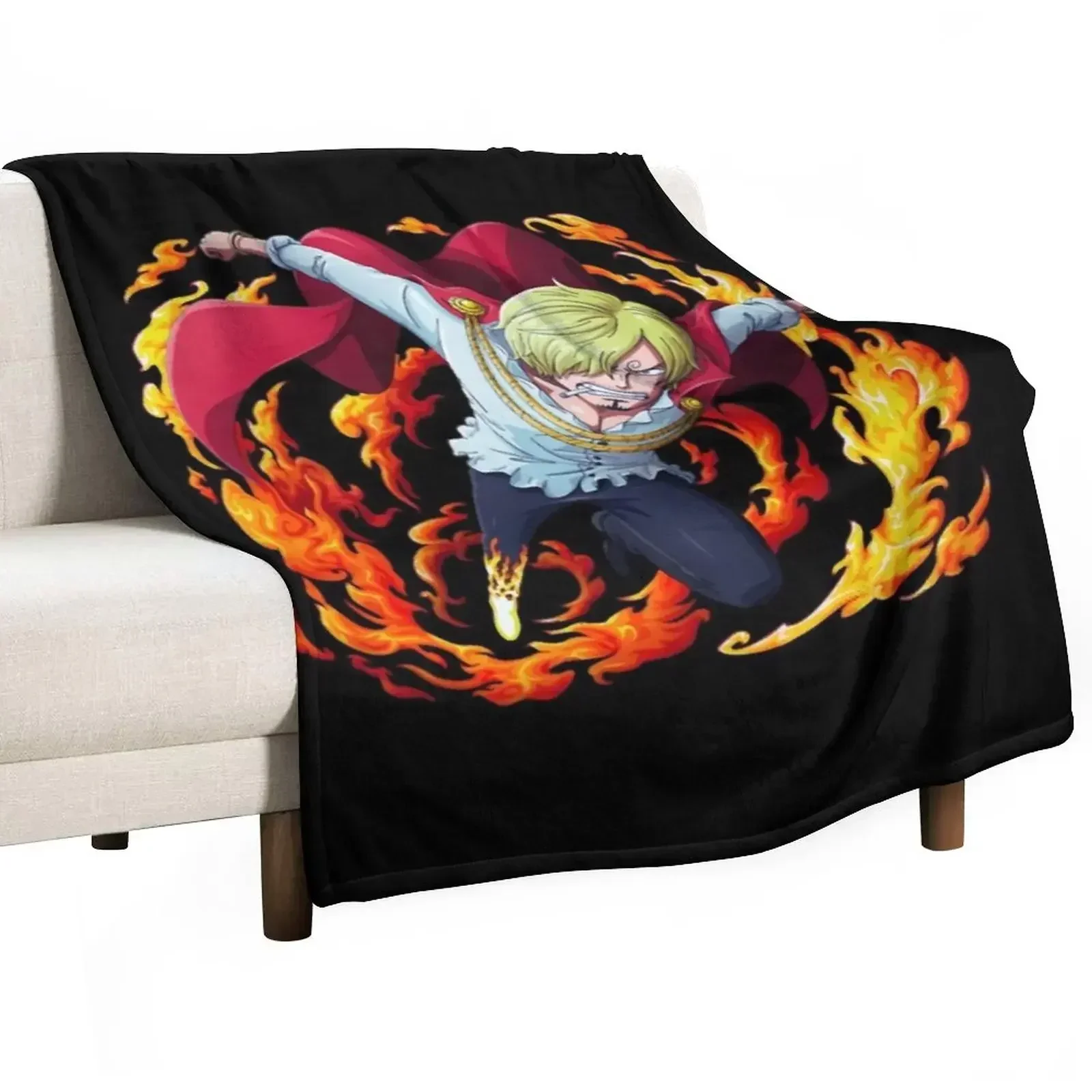 Sanji- Tshirt Throw Blanket Sleeping Bag Summer Beddings Custom Blankets