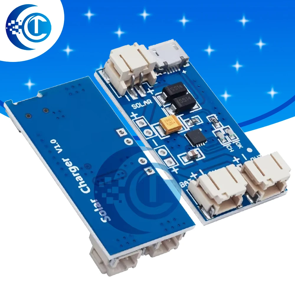 500Ma  Mini Solar Lipo Charger Board CN3065 Lithium Battery Charge Chip DIY Outdoor Charging Board Module  For Arduino