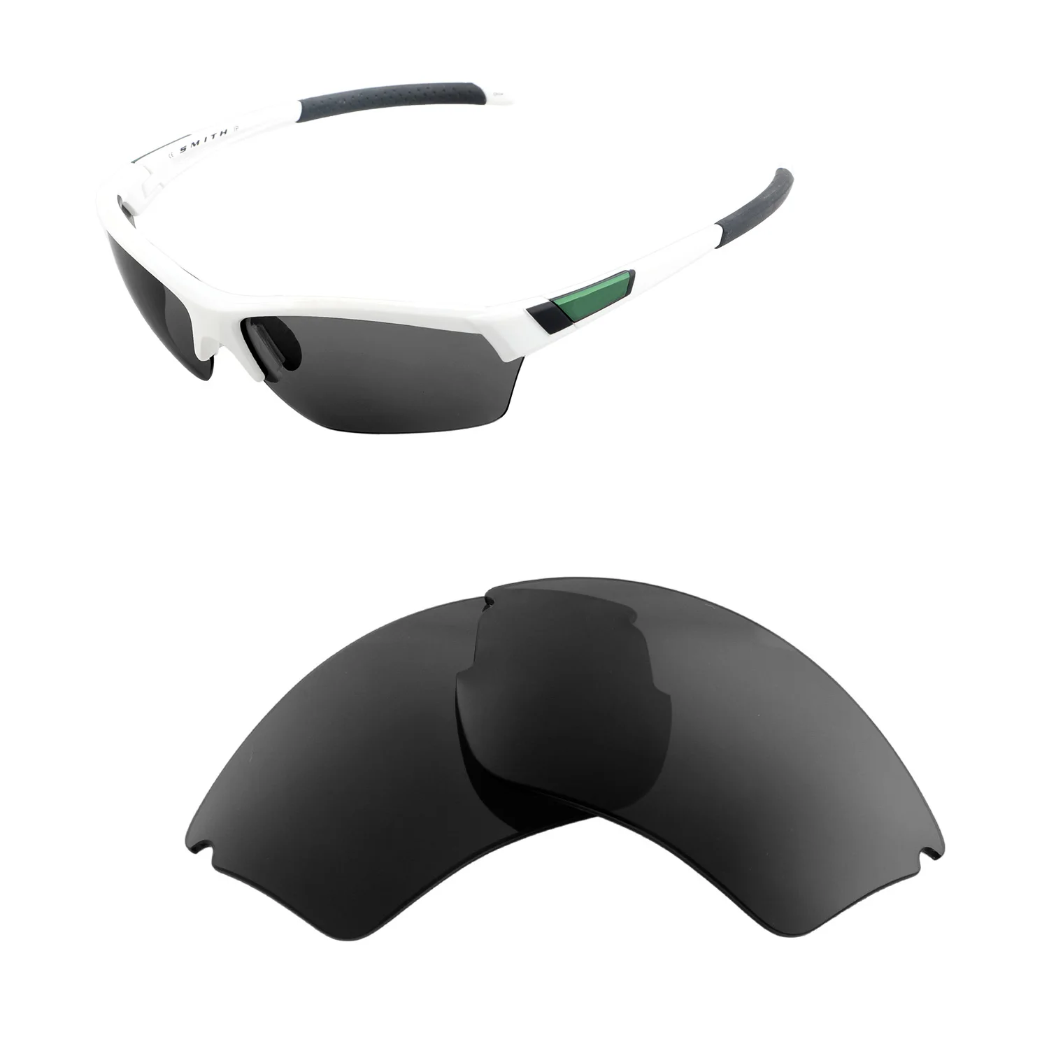 Walleva Polarized Replacement Lenses for Smith Optics Approach Max Sunglasses