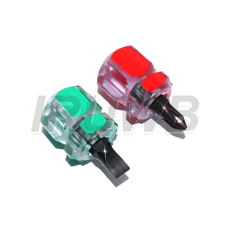 1Pcs Mini Small Portable Radish Head Screw Driver Transparent Handle Repair Hand Tools Precision Car Repair Screwdriver Kit Set