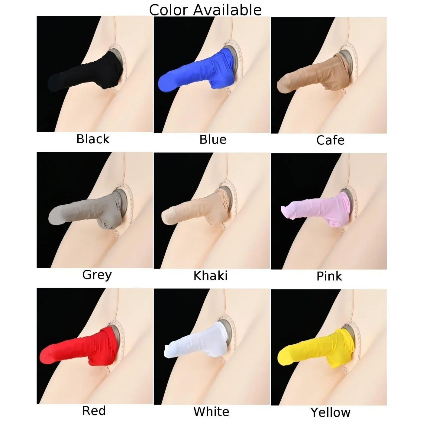 Sexy Men Oily  Sheath Sock  Sissy Bulge Pouch Pouch Breathable Comfort Underwear Solid Color Comfortable Stretch Hombre Lingerie