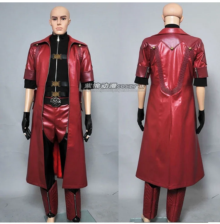 Devil May Cry 4 Dante Show Men's Clothing Everyday Leather Clothing Cosplay Costume Cos Game Anime Party Uniform Hallowen Play