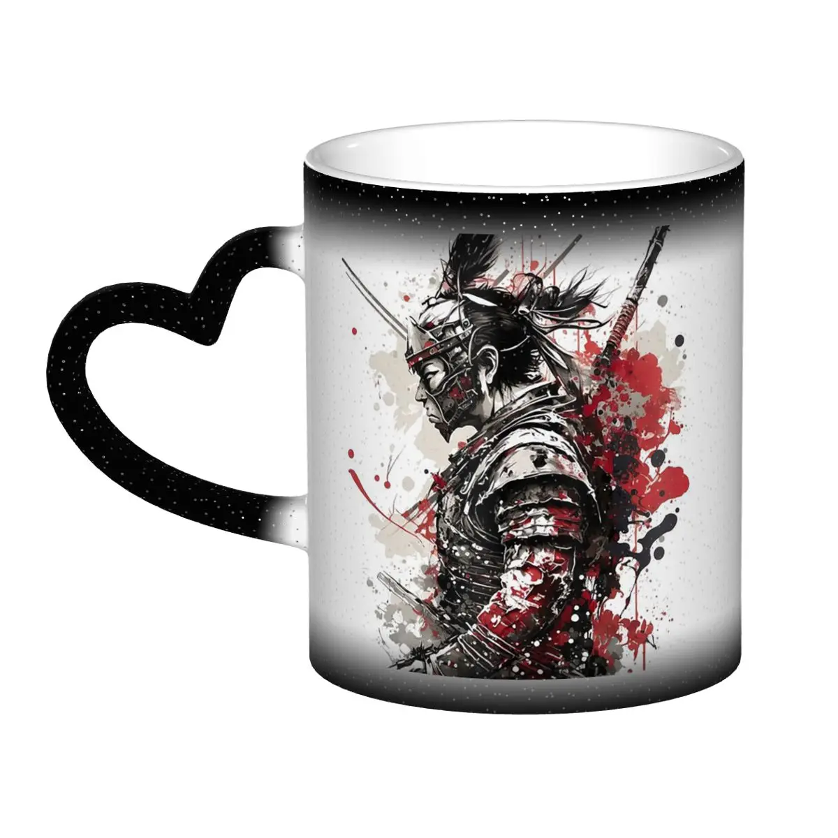 

Japanese Samurai Warrior Mug Funny Ceramic Coffee Cups Tea Mugs Milk Cup Drinkware Gifts for Woman Man