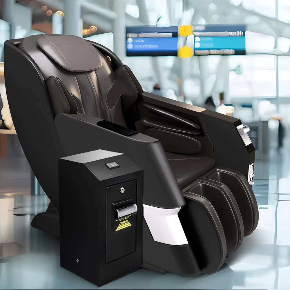 

Массажное кресло GUOHENG Массажное кресло для деловых монет и заметок с управлением от счетов 4D Торговый автомат с нулевой гравитацией Коммерческий массаж