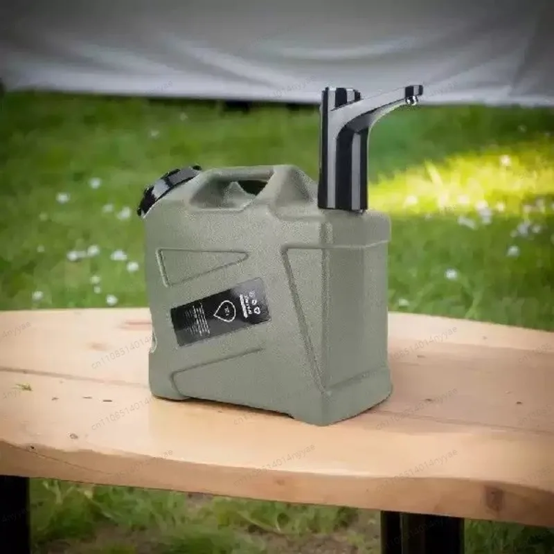 11L Camping Water Jug with Faucet & USB Pump, Portable Large Capacity Outdoor Water Dispenser