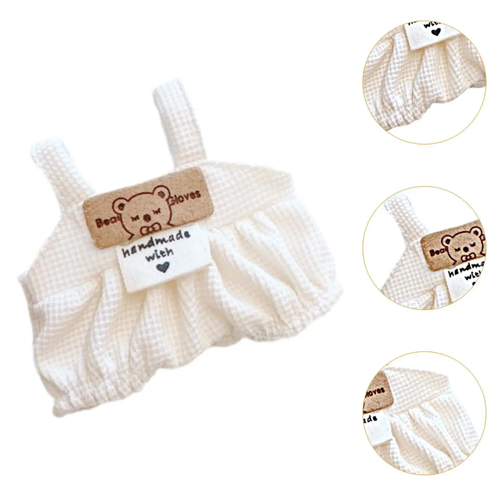 Stuffed Doll Wide Leg Suspender Outfit Flexibility Coordination Fashion Clothing DIY Dress up Jumpsuit Romper for 5.91'' Doll