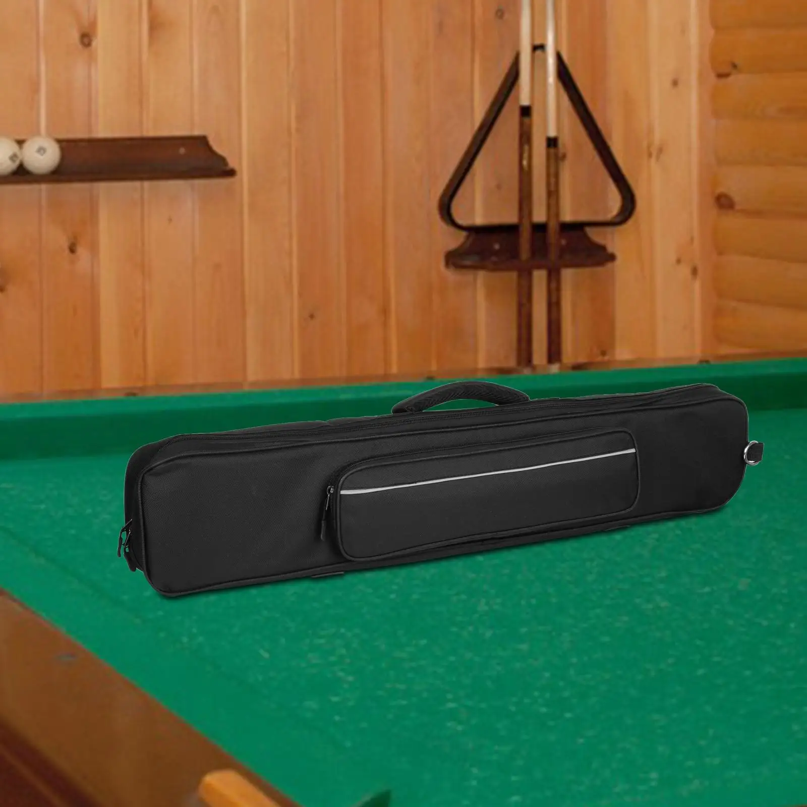 3x4 Pool Cue Cases 1/2 Snooker Pool Cue Bag Compact Oxford Carrying Bag 83cm