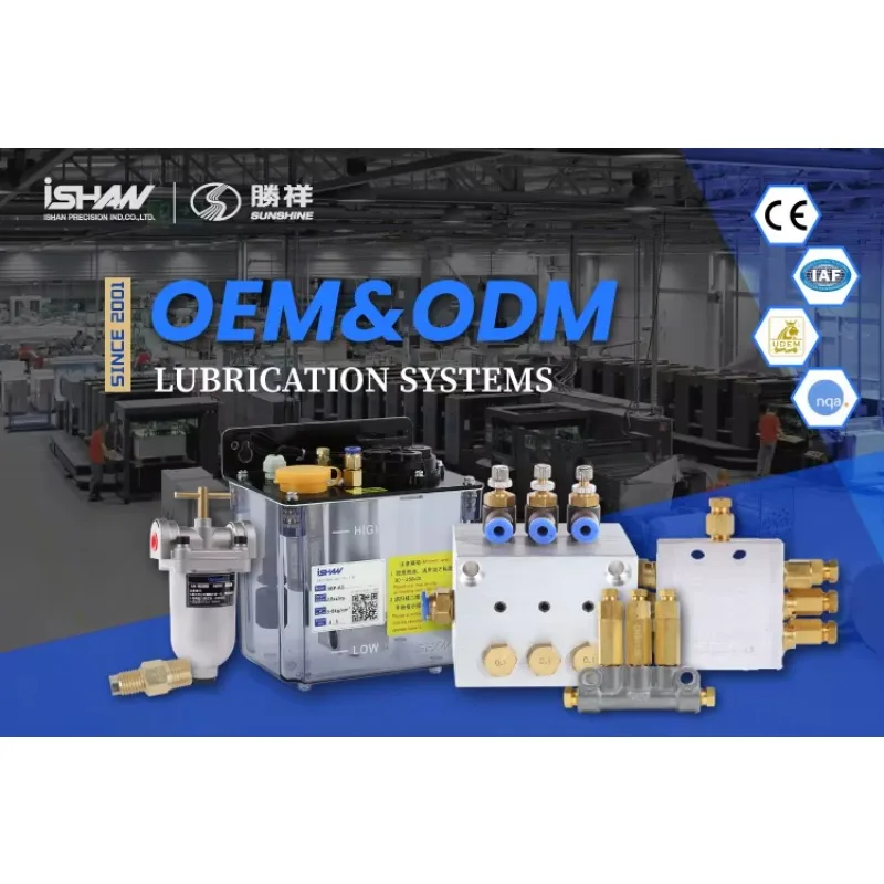 Spray Oil Pump Series System Spray Mist Lubrication Sunishan Sunshine Ishan Lubrication Pumps