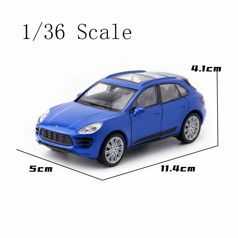 1:32 Macan Turbo SUV Alloy Car Model Diecasts & Toy Vehicles Metal Miniature Pull Back Sound Toys For Childrens Gift A43