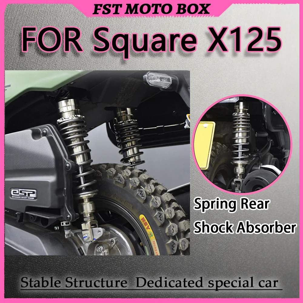 FOR High Performance Adjustable Rear Shock Absorber Square X125 Preload Mod Damping Compression Rebound Spring Mod Components
