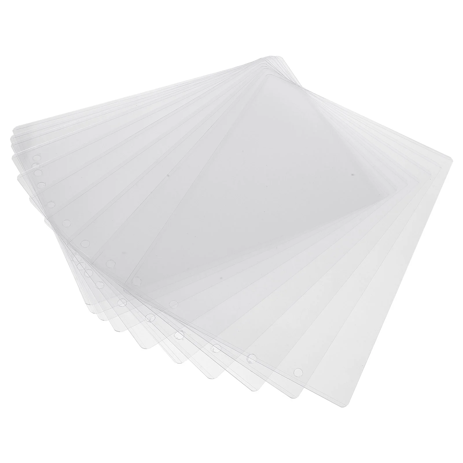 

10 Pcs Transparent Advertising Paper Sleeve Clear Protectors Plastic Sleeves for Documents Page Abs