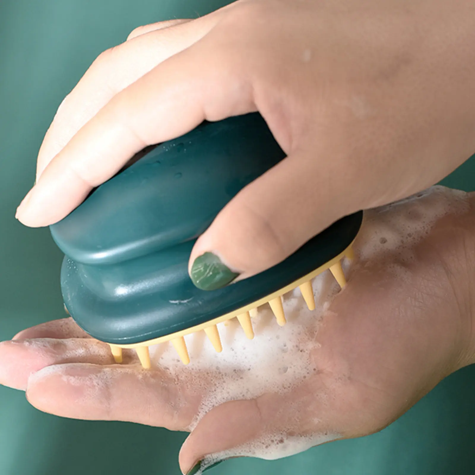 

Набор из 3 силиконовых щеток-массажеров для кожи головы, прочные, с эргономичной ручкой, легко моются, инструмент для очищения волос, мочалка для ванны