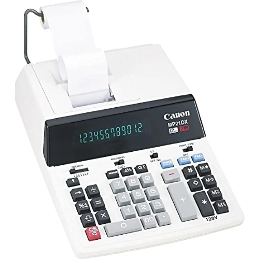 MP21DX سطح المكتب 12 أرقام 2 آلة حاسبة الطباعة الملونة لحفظ الأسجلات المالية والمحاسبة مع الطباعة السوداء والأحمر Ou