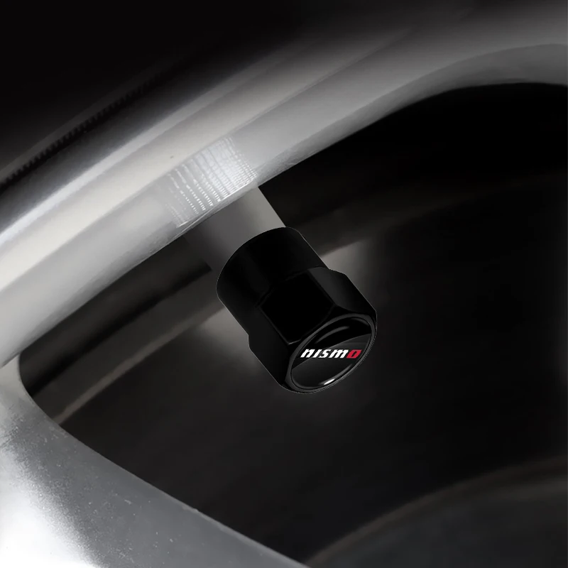 

4pcs Metal Car Wheel Tire Valve Caps Stem Case Covers Accessories for Nismo Nissan 370Z Coupe Roadster Z34 2009-2020 GTR Juke
