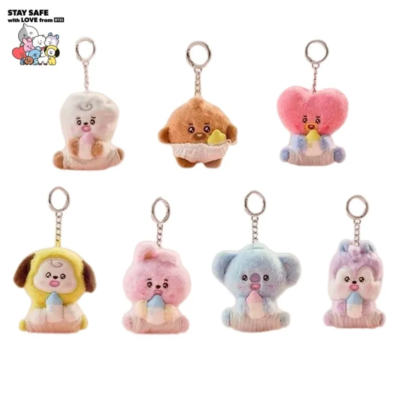 

BT21 Cooky Tata Koya RJ Shooky Man Chimmy Модная новая серия брелоков-пустышек, подвеска для сумки, украшение, подарок для друга