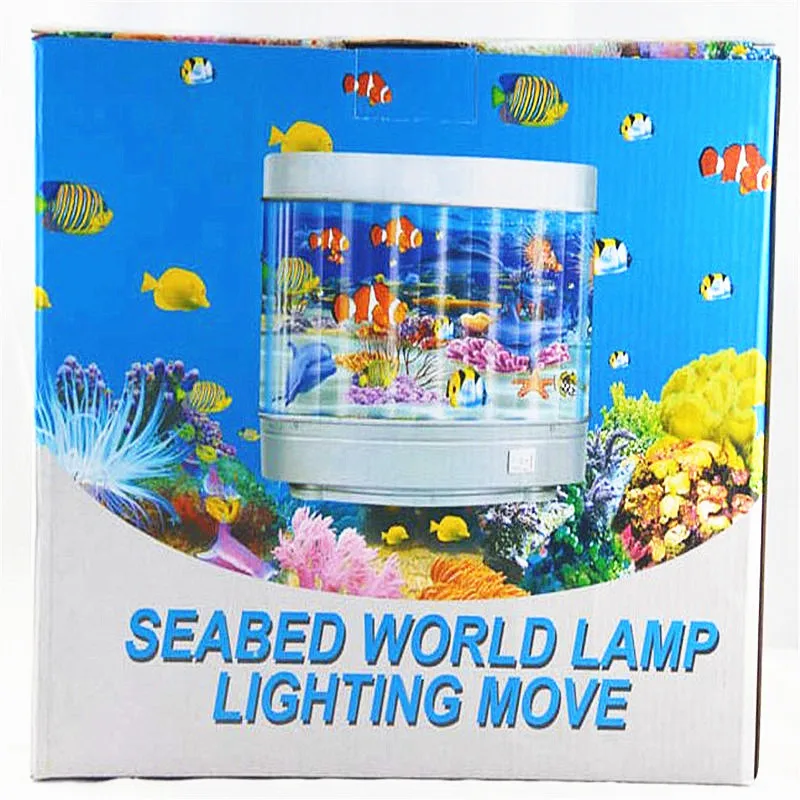 LED Aquarium Fish Tank Lamp Landscape Lamp Living Room Decoration Imitation Aquarium Landscaping Underwater World Akwarium