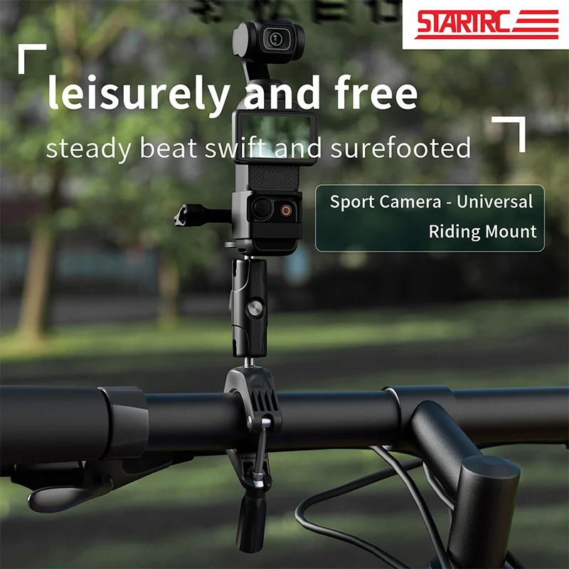 STARTRC 360 °   Fahrrad-Kamerahalterung für GOPRO Hero DJI Action 5 Pocket 3 Insta360 X3 X4 Verstellbare Kamerahalterung Zubehör
