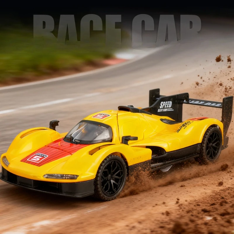 1/32 Le Mans 963 coche de carreras de aleación modelo niños niño vehículo de juguete regalo de cumpleaños Diecast Metal miniatura Voiture decoración del hogar