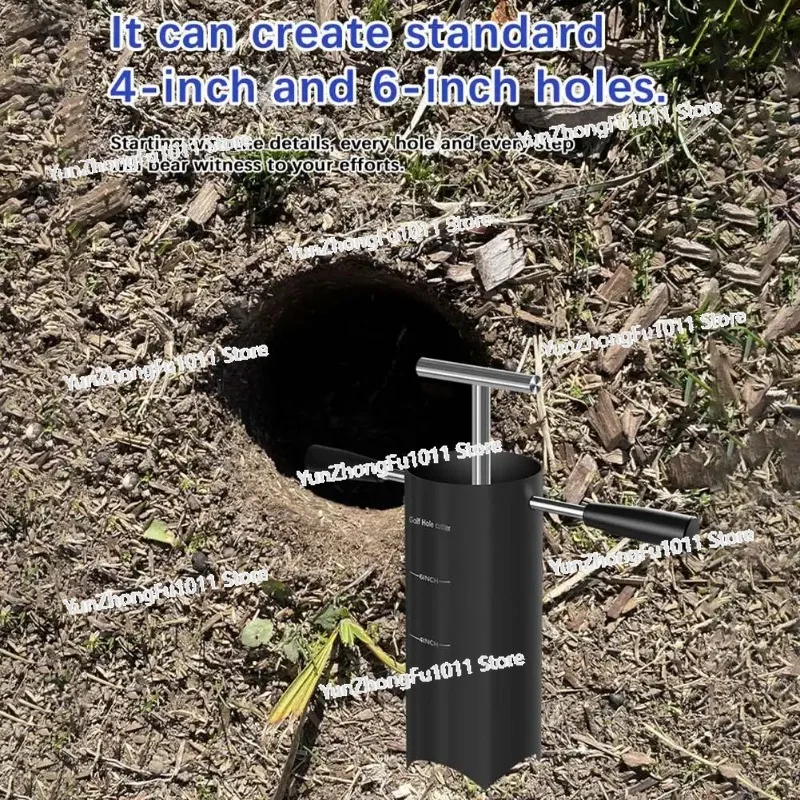 Portable Hole Cutter Detachable Handle, For Outdoor For Backyard, Garden Putting Green Practice