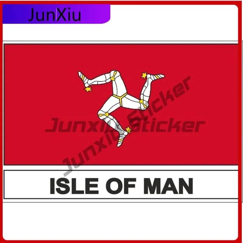 Sticker Flag Gbm Cool Laptop Anti Scratch Vinyl Isle of Man Funny Funny Waterproof Trendy Fade Proof Boat UV Resistant Cute