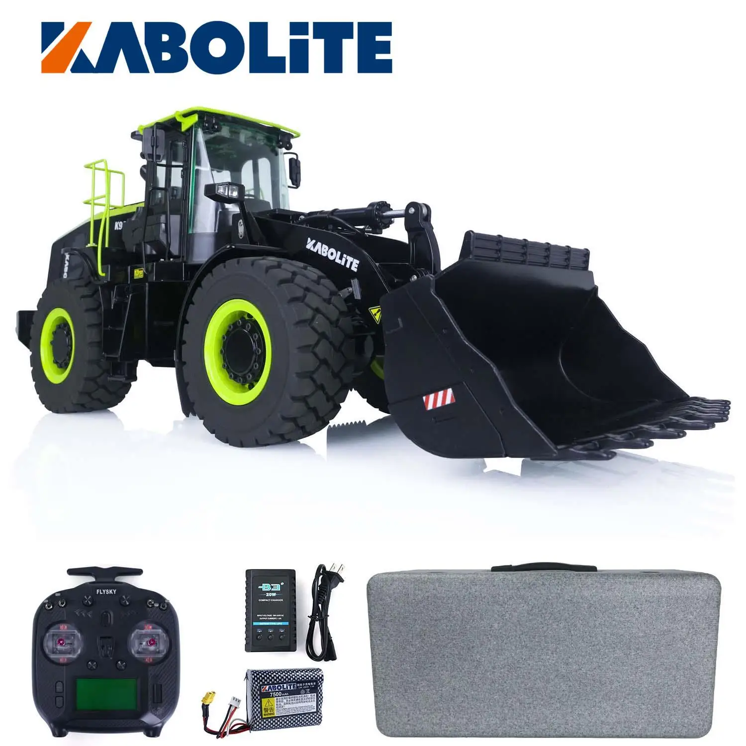 

KABOLITE HUINA K966 1/16 Hydraulic RC Loader Remote Control Construction Vehicle Machine Model