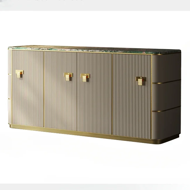 

Легкий роскошный обеденный буфет, минималистичный шкаф для хранения в ресторане, домашний модный постмодернистский мраморный фойе