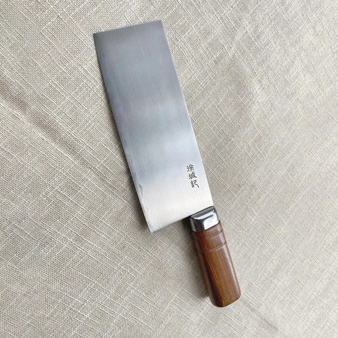 7 Inch Slicing Knife T12A High-carbon Steel Sanmai-gawari Blade Slicing Vegetables Cleaver Meat Handmade Forged Kitchen Knife