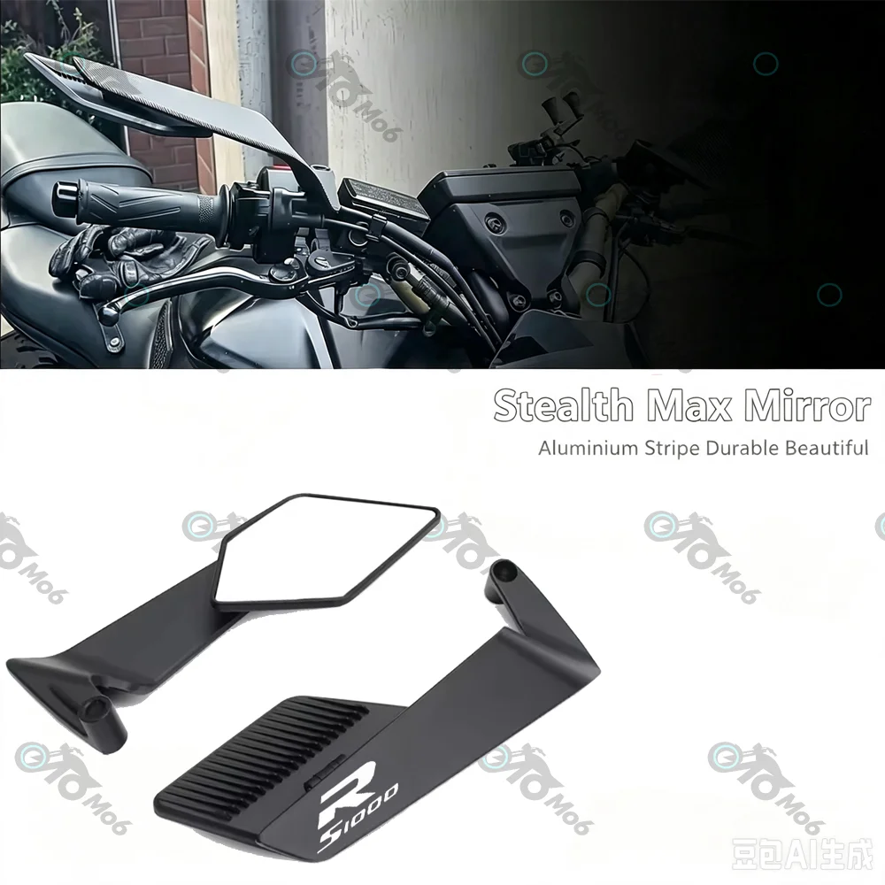 For S1000R S1000 R S1000XR F900R F900XR G310R Motorcycle Rearview Mirror Wing Rotatable Mirror Aluminum Stealth Max Mirrors