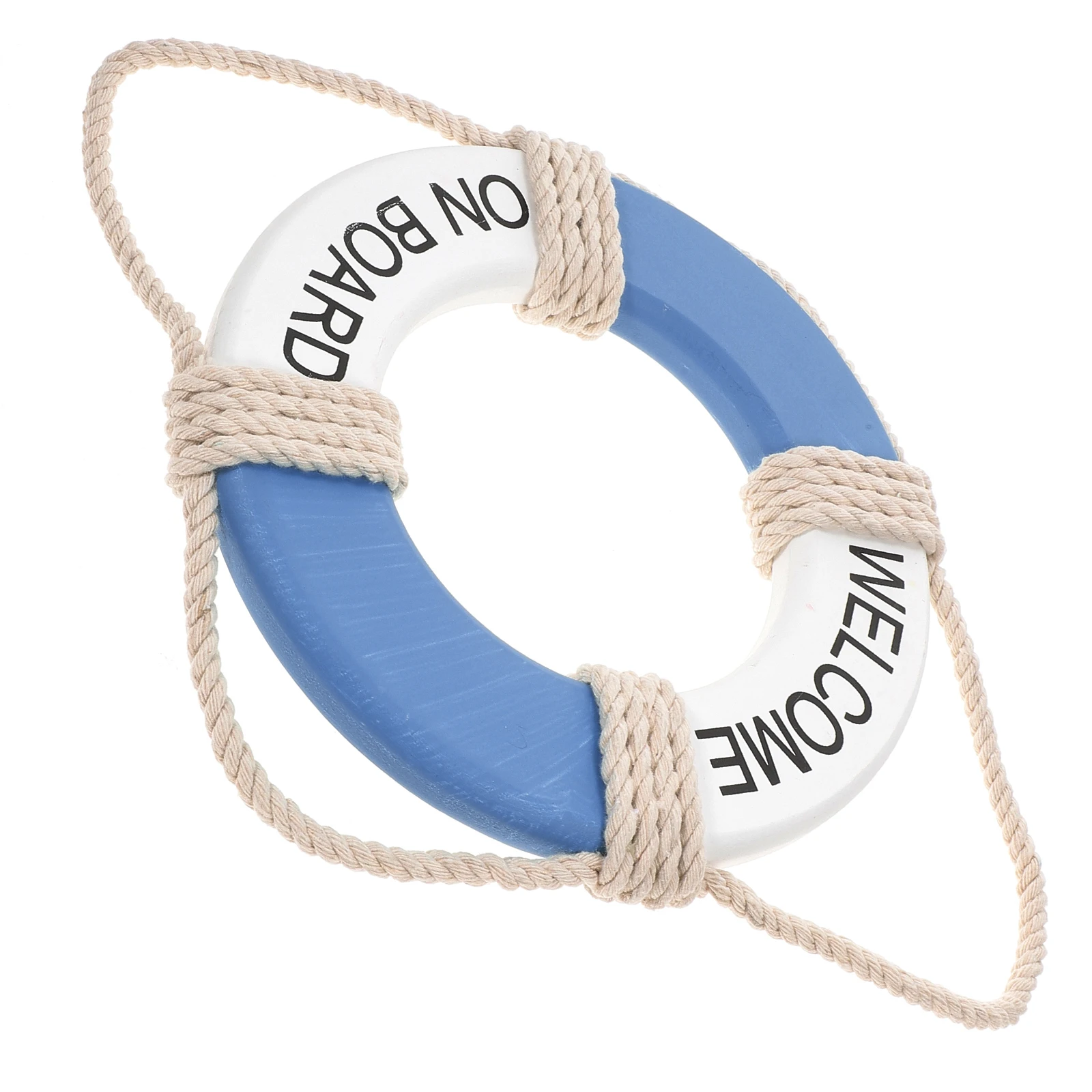 

Lifebuoy Wooden Ring Nautical Home Hanging Beach Lifebuoy Hanging Adornment House Life Ring Wall Style Wall nament