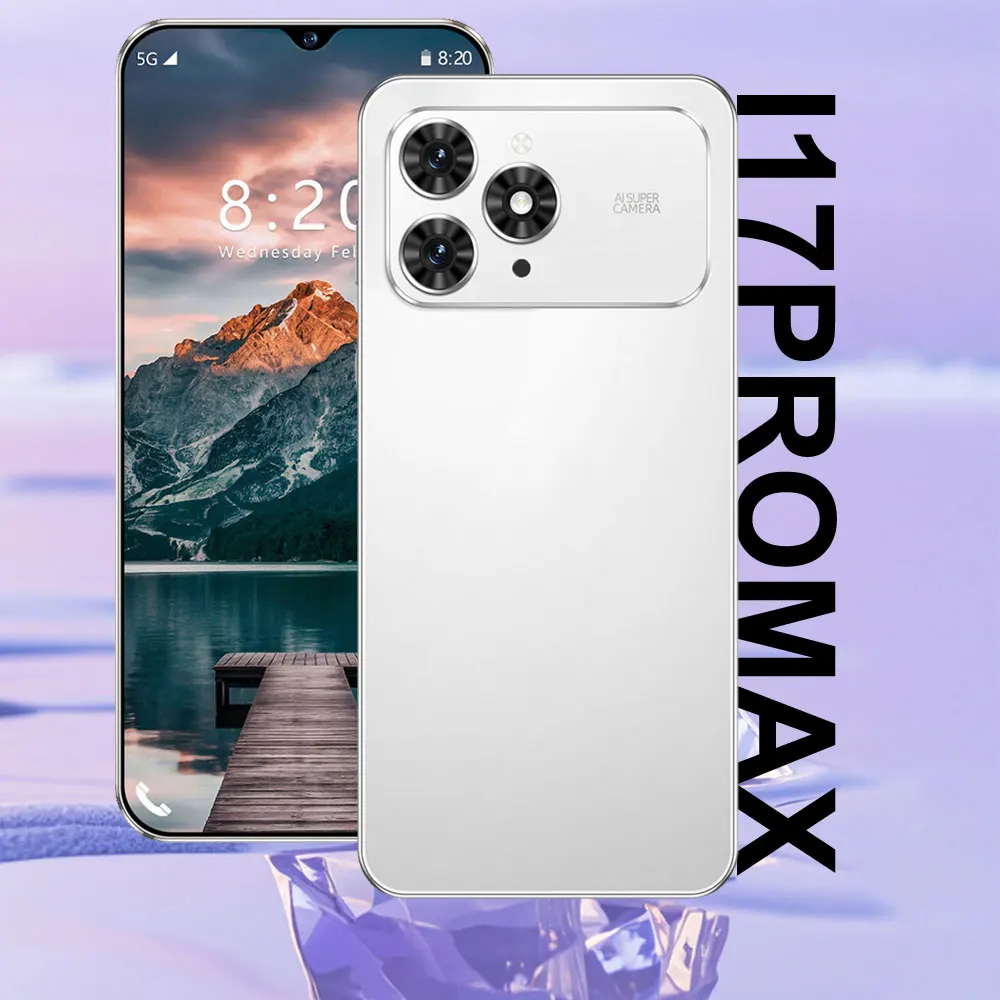 

Новинка 2025 года для i17 Pro Max 4G 5G, двойная SIM-карта, двойной режим ожидания, глобальная версия, система Android 15, 16 МП + 48 МП, 7,0 дюйма, аккумулятор 6800 мАч