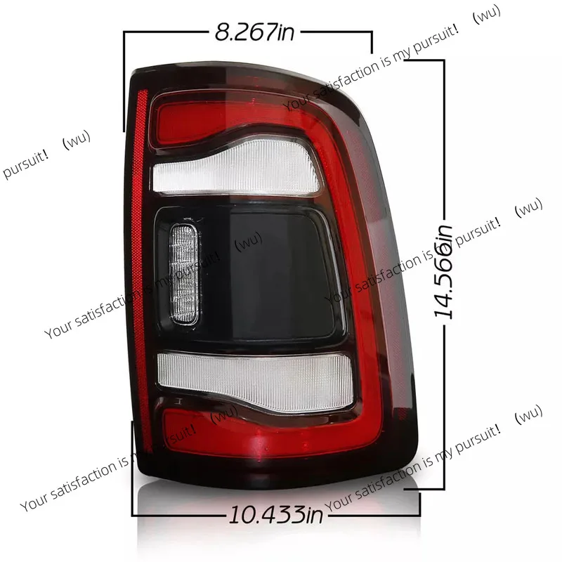 For 2019-2023 Dodge RAM 2500 3500 Brake Light Rear Tail Light 68548946AA (Pair)