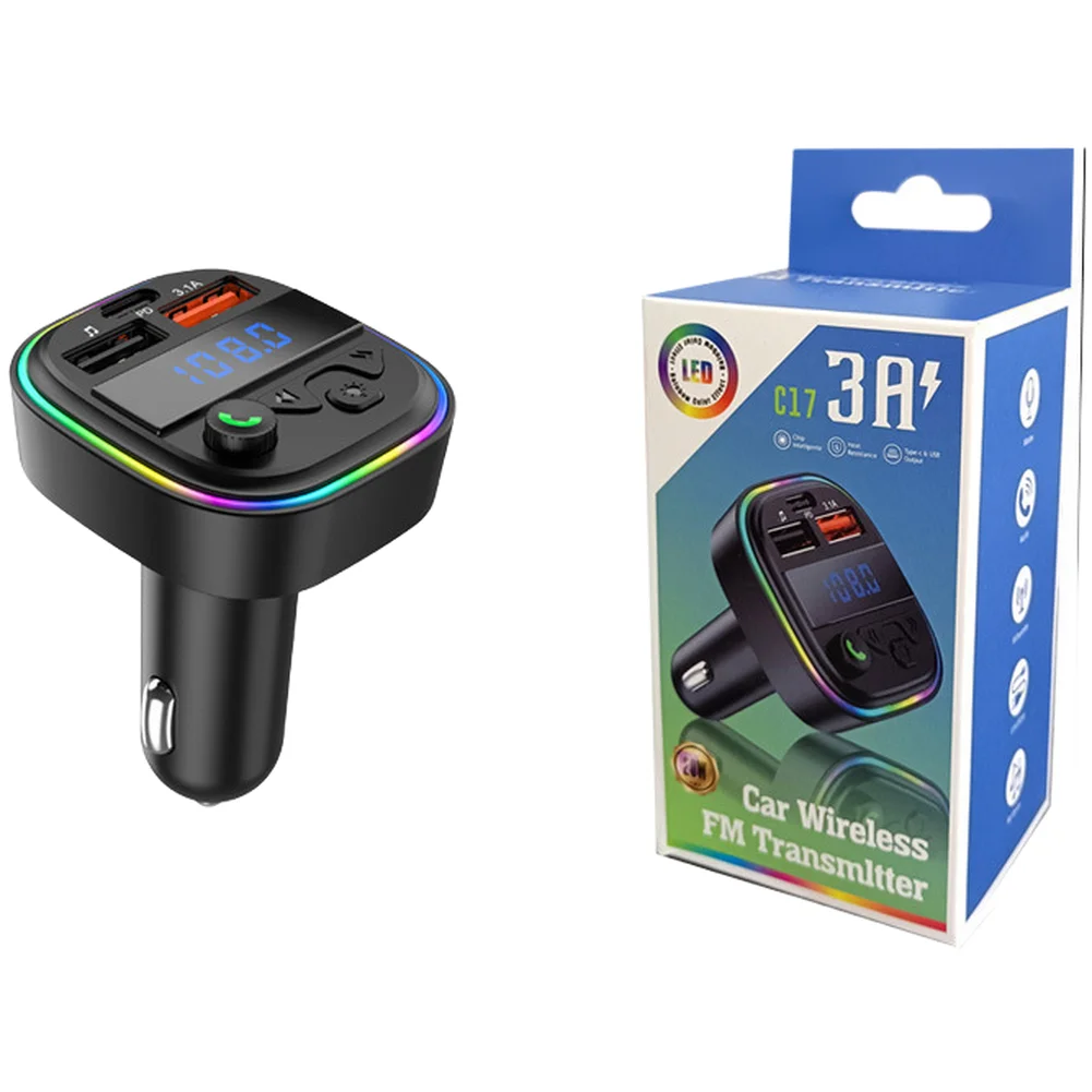Wireless Car MP3 Player with Dual USB Charger and FM Transmitter Including One Touch Answer and Reject for Safe Calls
