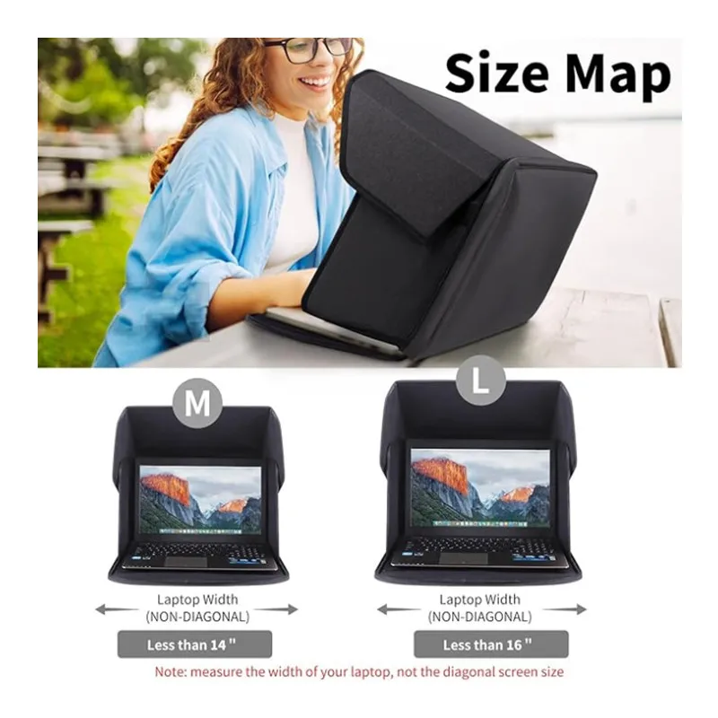 Laptop Case Computer Case Macbook Outdoors Laptop Computer Sunshade Computer Privacy Cover Foldable Portable Protective Cover