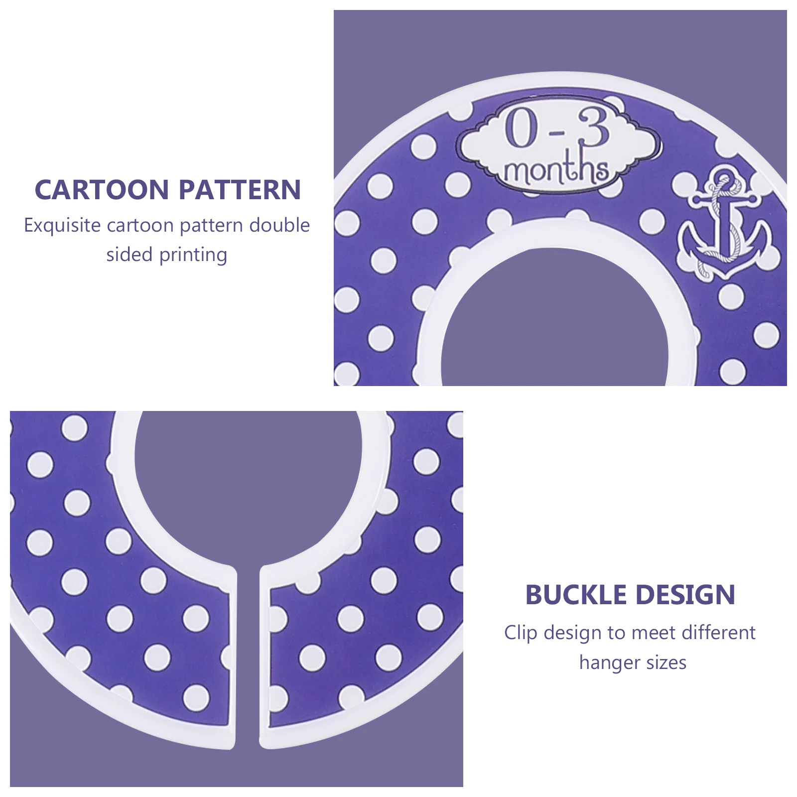 

8Pcs Clothes Dividers for Baby Closet Organizer Size Divider Hanging Tags Cartoon Clothing Hanger Divider Storage Solution