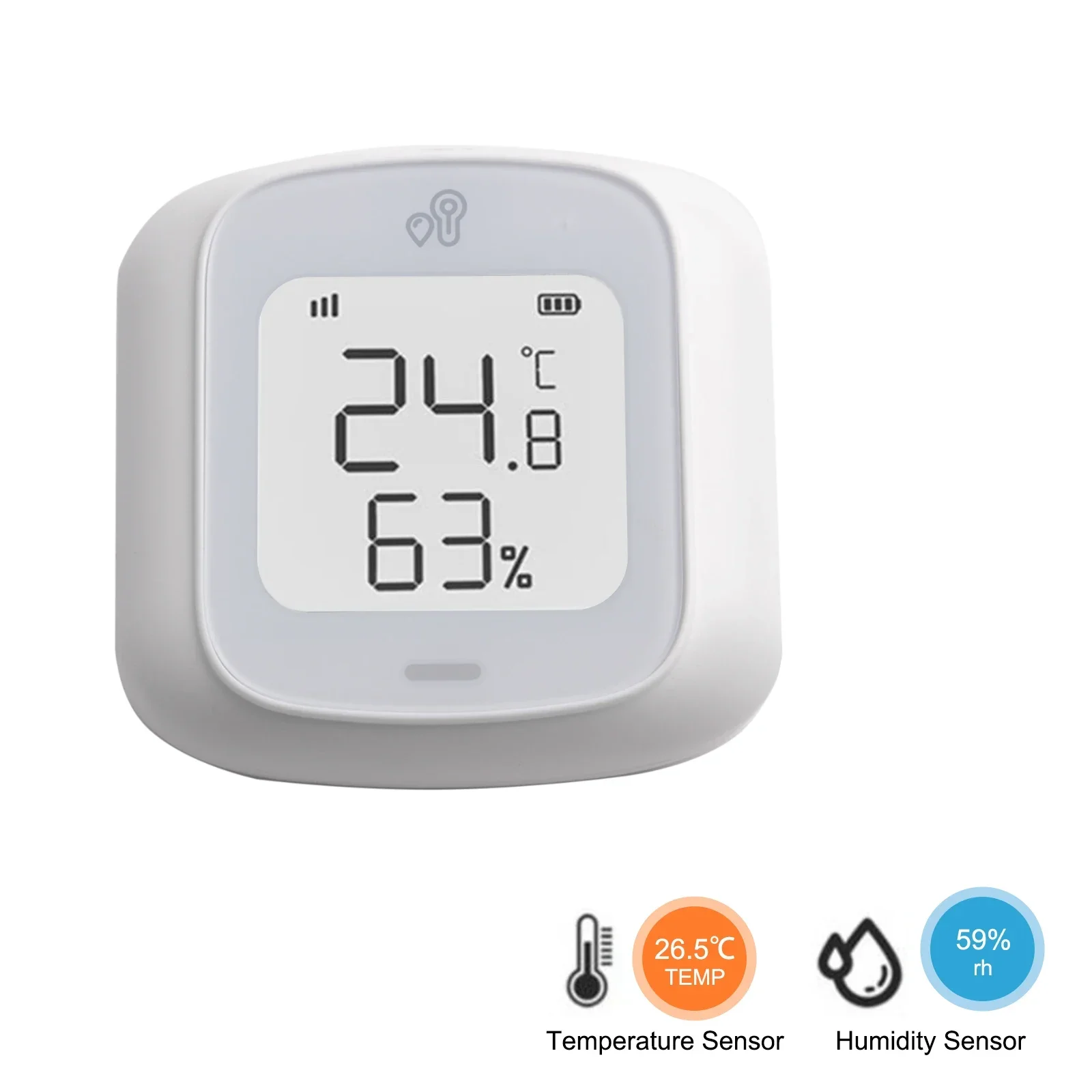 

For For Zigbee Temperature And Humidity Sensor Indoor Hygrometer Thermometer With LCD Display Support Home