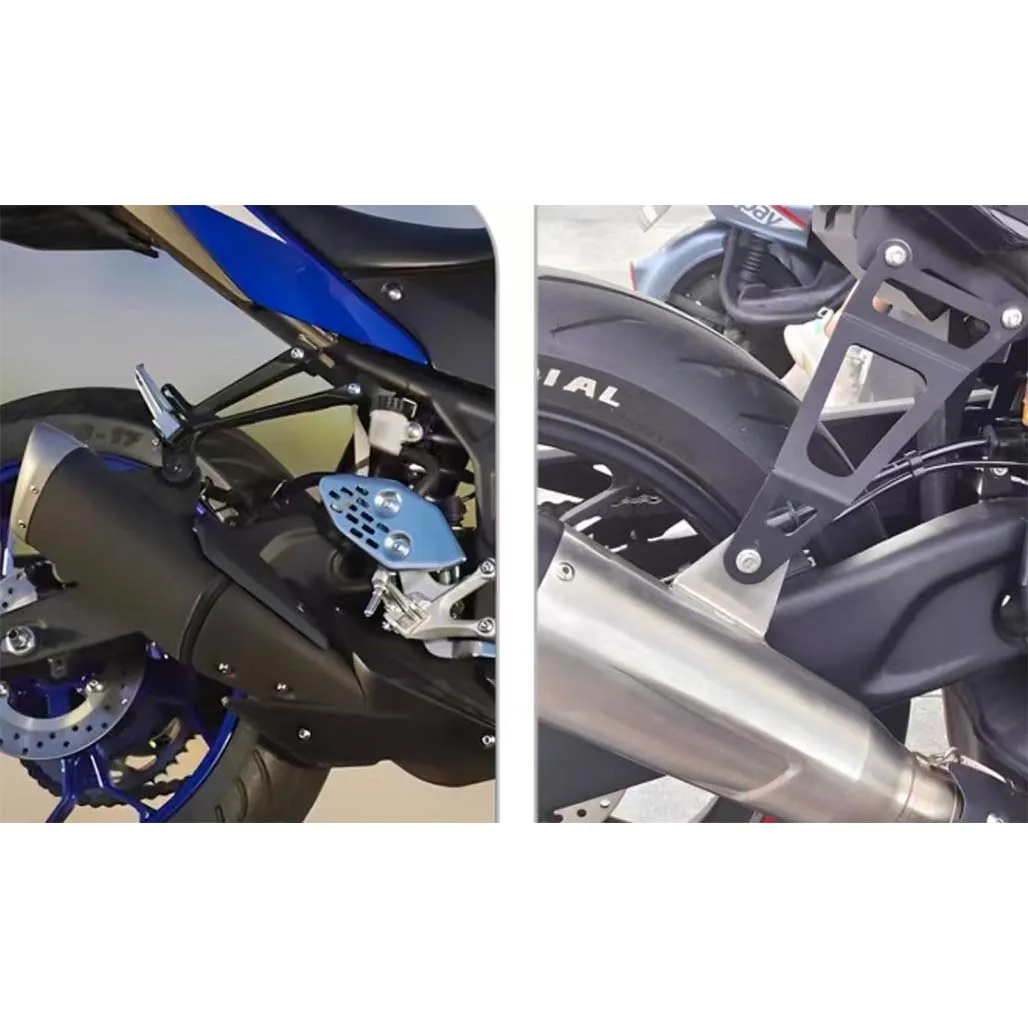 For Yamaha YZF-R3 YZF R3 Modified pedal bracket exhaust pipe hanger fittings