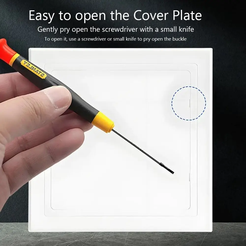 

Самоклеящаяся смотровая панель-дверца из белого АБС-пластика, съемная, для инспекционных отверстий, для стен и потолков