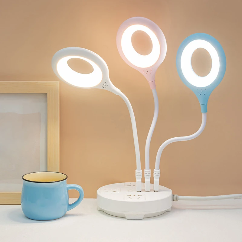 USB Light Portable LED Light Eye Care Study Reading Desk Lamp For Power Bank Camping PC Laptops Direct Plug Night Light【A】