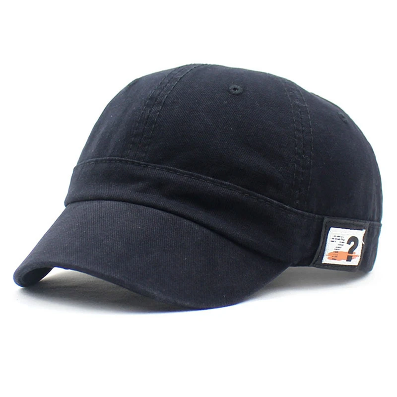 

New Baseball Cap Men Women Solid Short Brim Snapback Casual Cotton Visor Spring Summer Outdoor Sunshade Cap Simple Hat